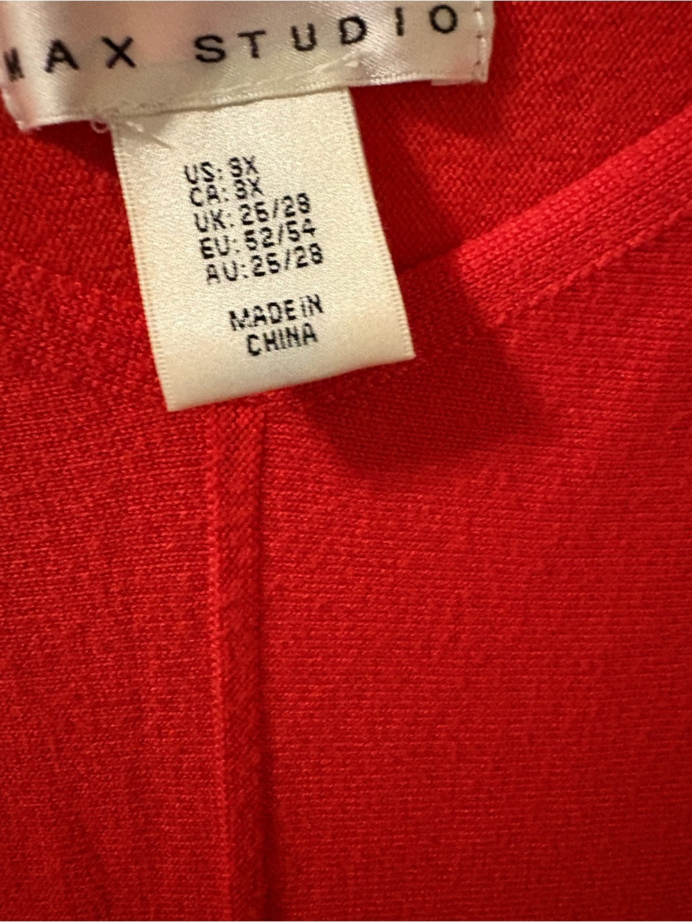 Max Studio Coral Red Relaxed Knit Pullover - Picture 3 of 3